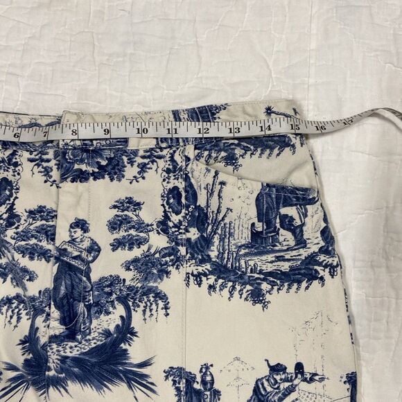 Vintage Mossimo Asian Patterned Cotton Skirt size 12 - Picture 8 of 9